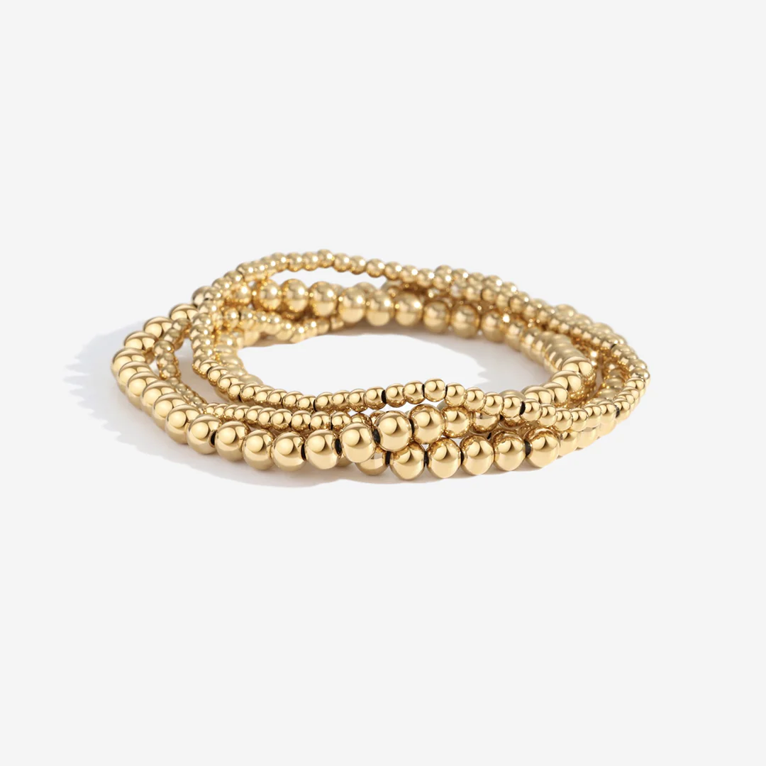 3mm & 5mm Beaded Bracelet Stacking Set - Image 3