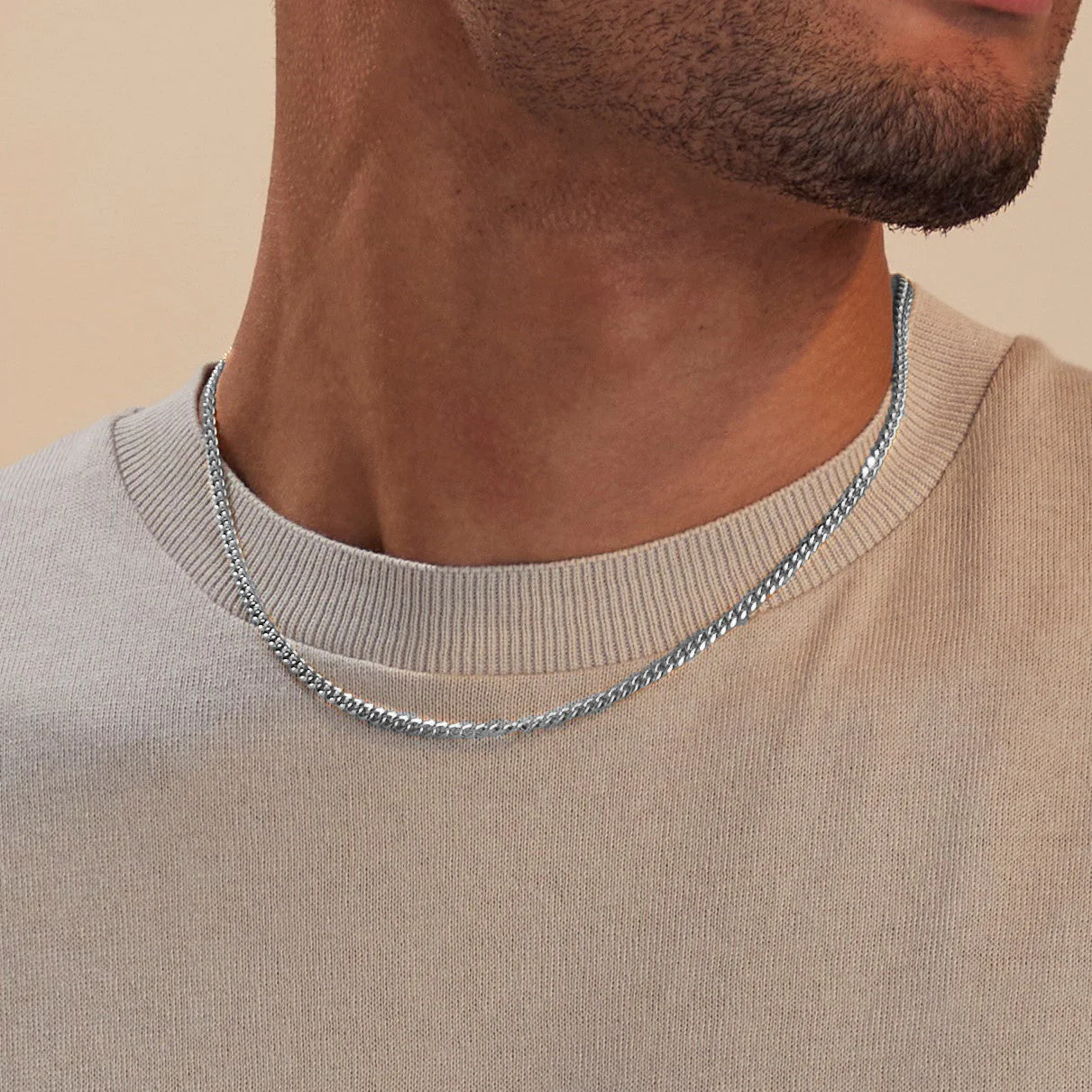 3mm Cuban Chain Necklace - Image 13