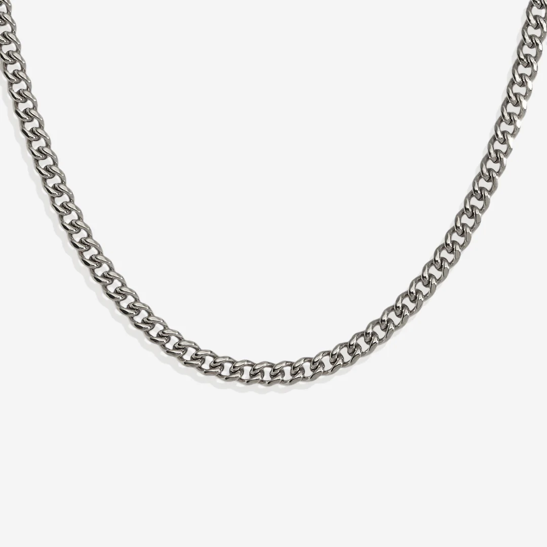 3mm Cuban Chain Necklace - Image 15