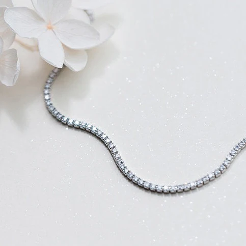 3mm Tennis Necklace - Image 6