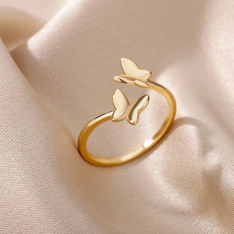Adjustable Butterfly Ring - Image 2