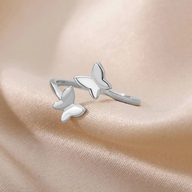Adjustable Butterfly Ring - Image 8