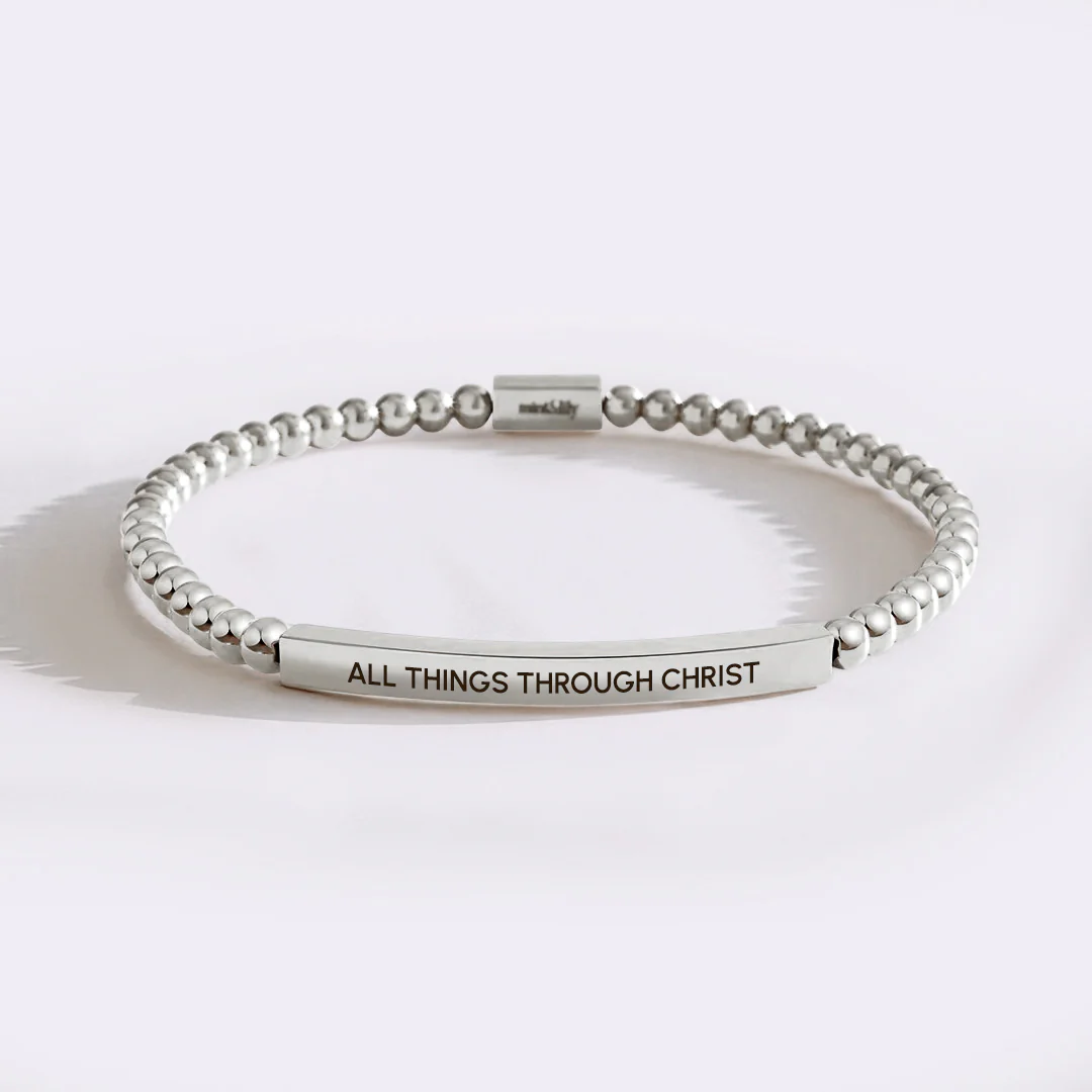 All Things Through Christ Beaded Inspire Bracelet - Image 14