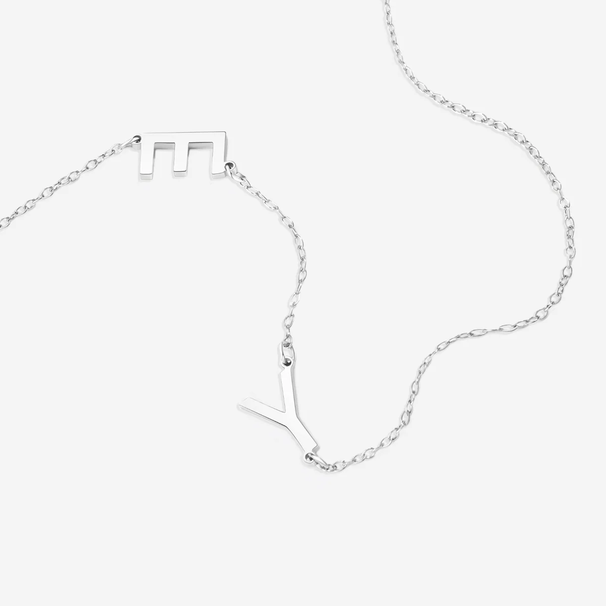 Asymmetrical Initials Necklace - Image 10