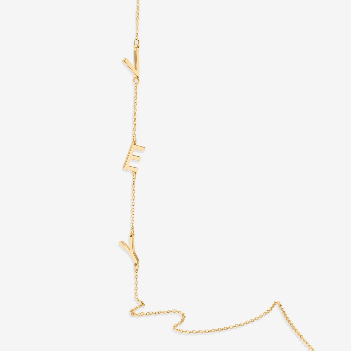 Asymmetrical Initials Necklace - Image 5