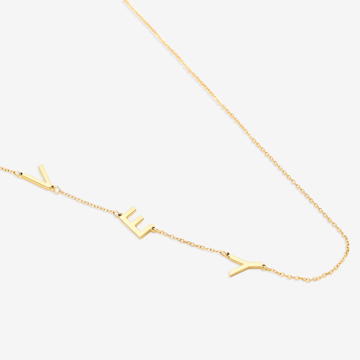 Asymmetrical Initials Necklace - Image 7