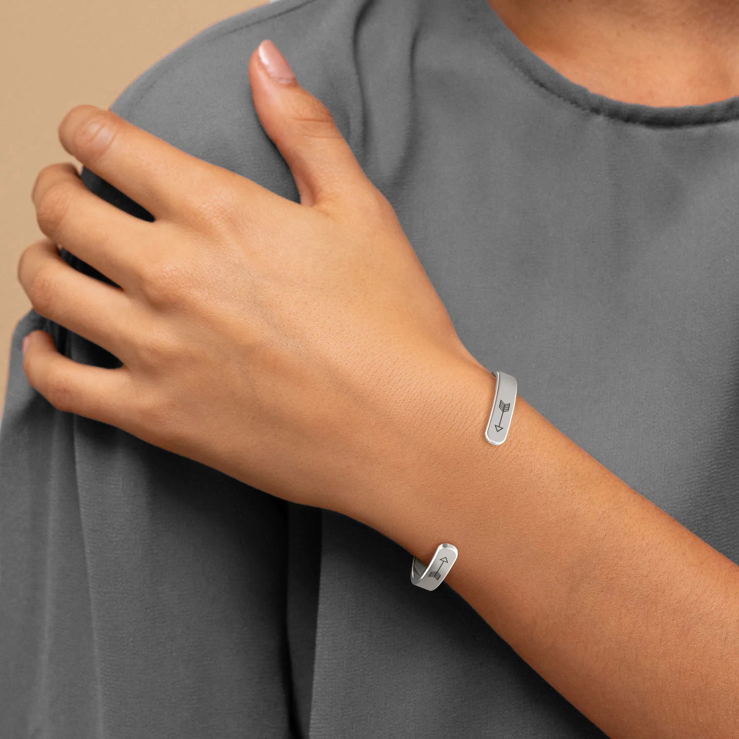 Be Brave. Be Strong. Be Badass. Personalizable Cuff Bracelet - Image 14