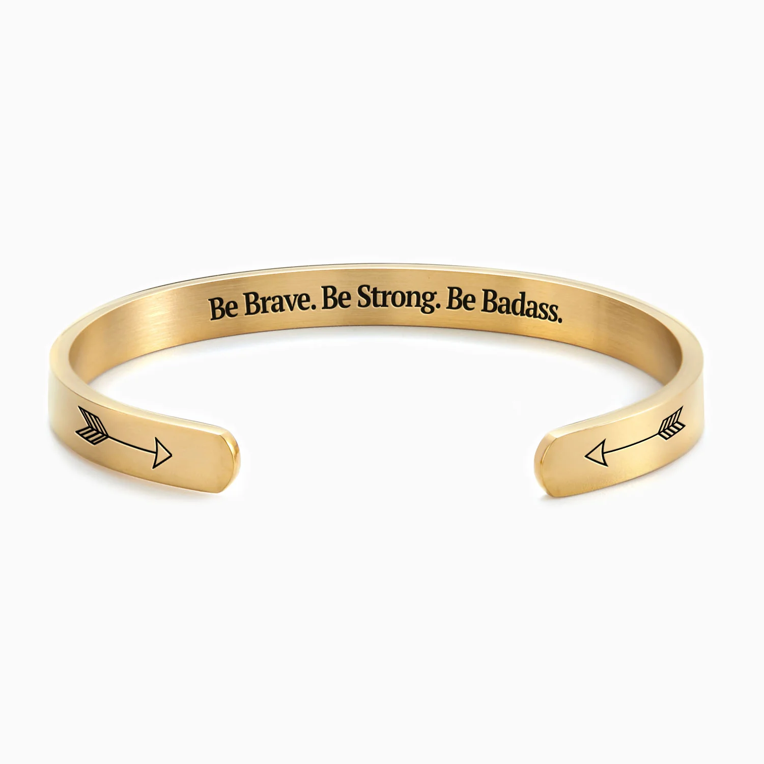 Be Brave. Be Strong. Be Badass. Personalizable Cuff Bracelet - Image 5