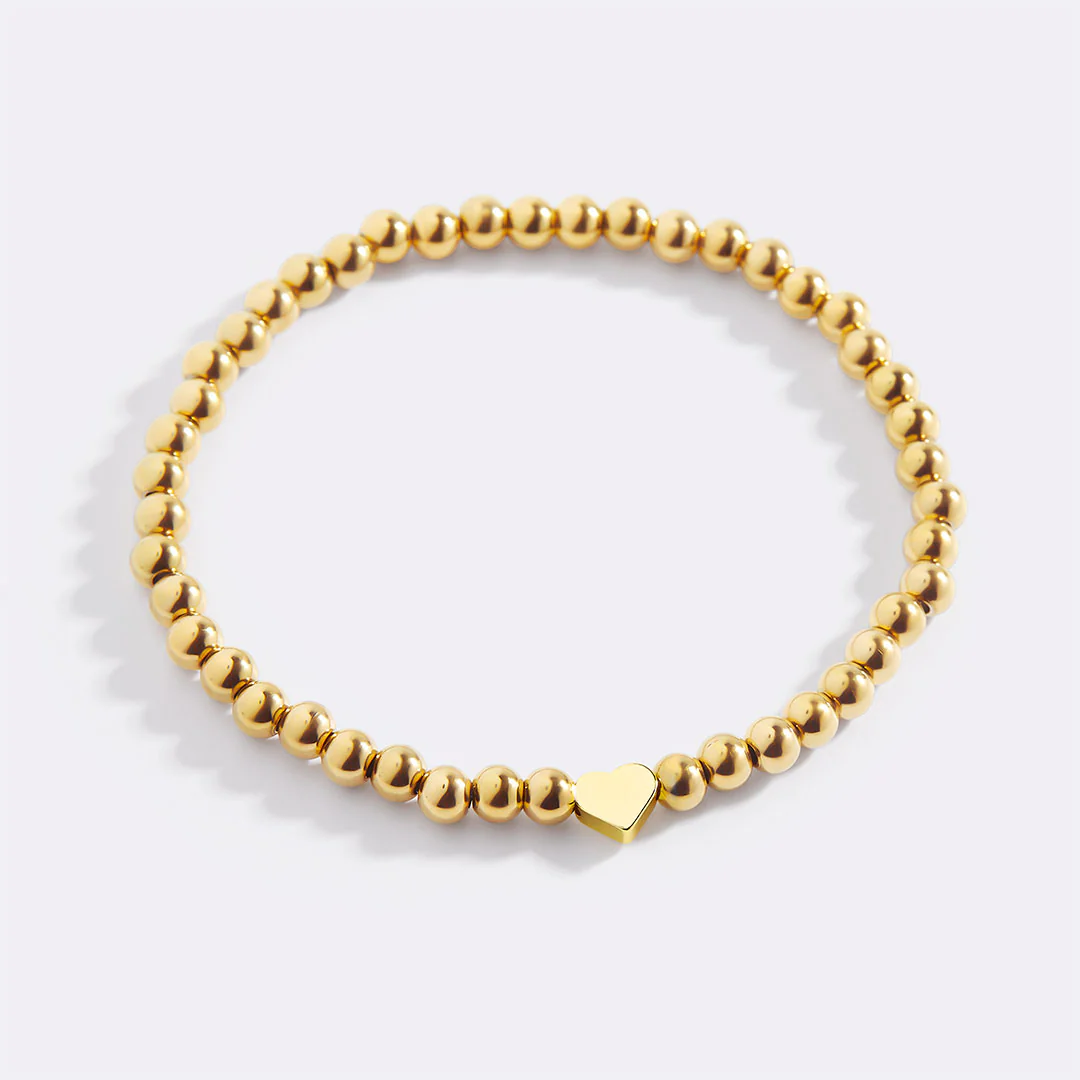 Heart Beaded Stacking Bracelet - Image 5