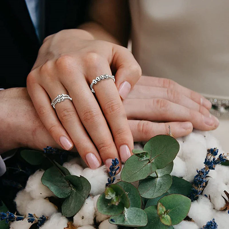 Adjustable Beaded Fidget Ring - Image 10