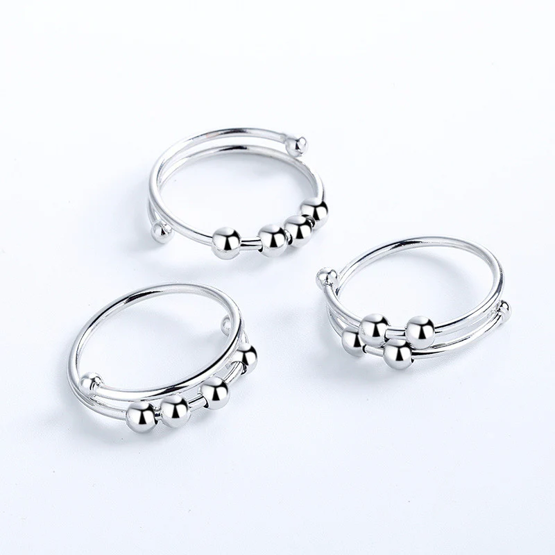 Adjustable Beaded Fidget Ring - Image 11