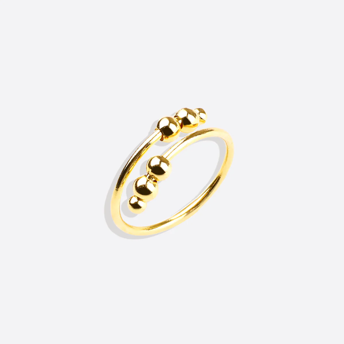 Adjustable Beaded Fidget Ring - Image 2