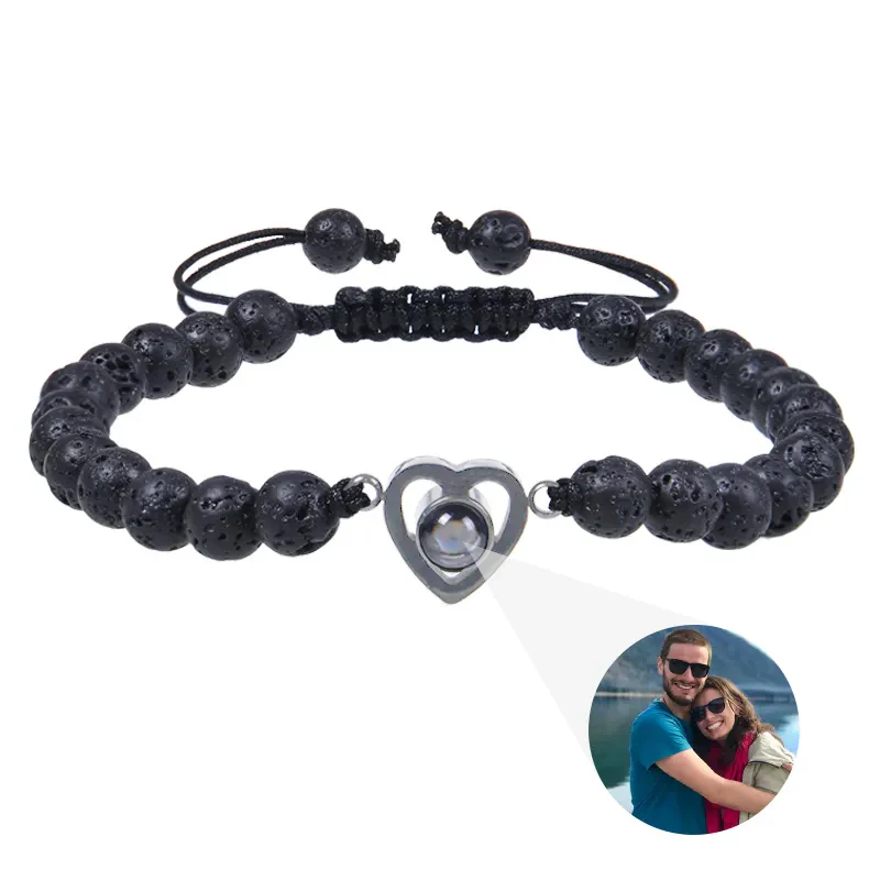Beaded Heart Photo Bracelet - Image 19