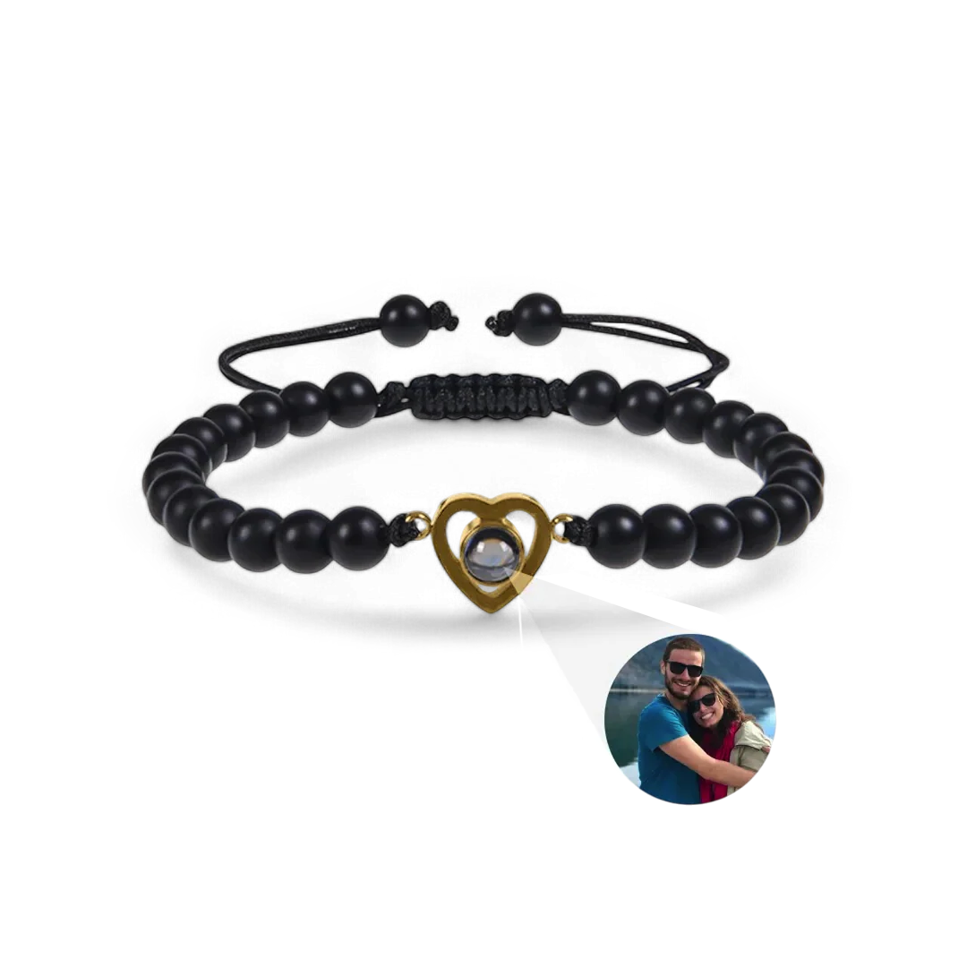 Beaded Heart Photo Bracelet - Image 51