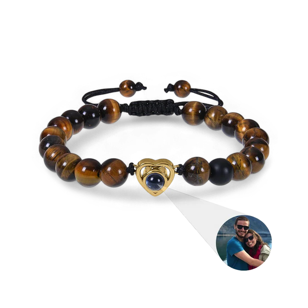 Beaded Heart Photo Bracelet - Image 53