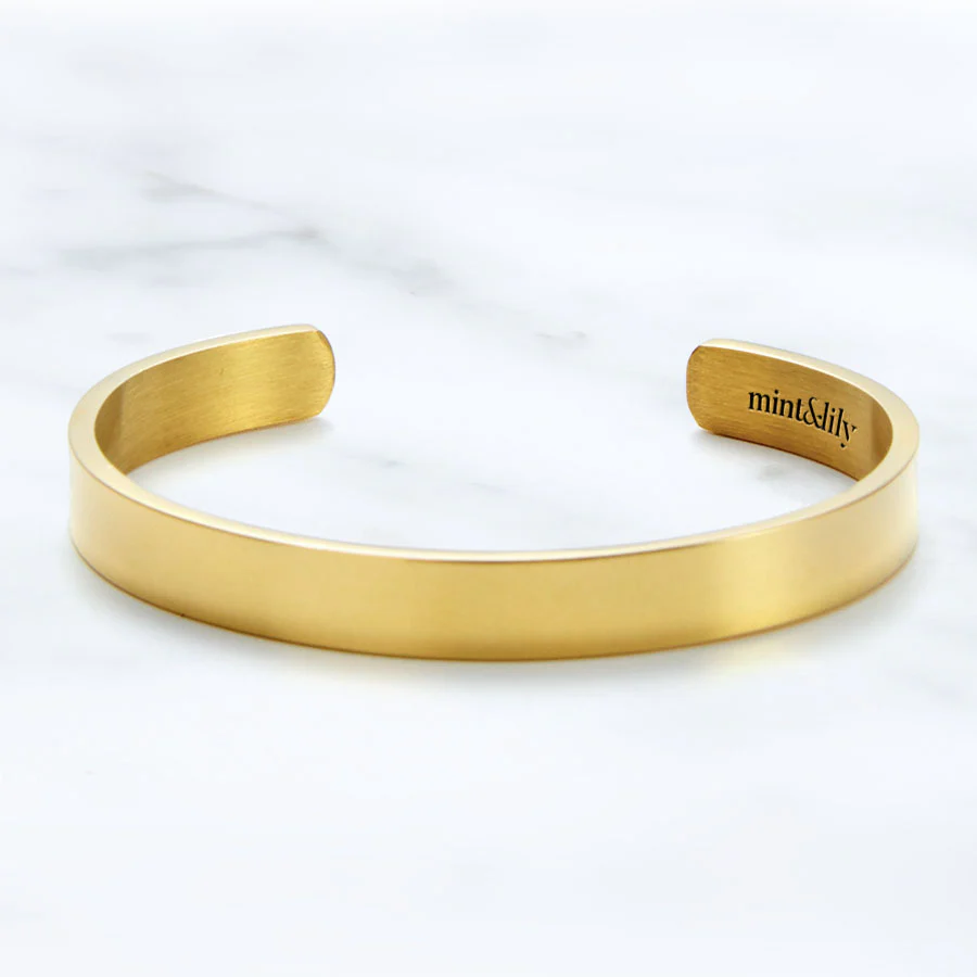 Beautiful Girl You Can Do Hard Things Personalizable Cuff Bracelet - Image 14