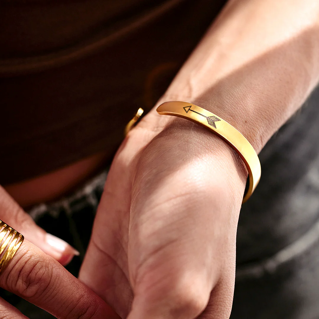 Beautiful Girl You Can Do Hard Things Personalizable Cuff Bracelet - Image 37