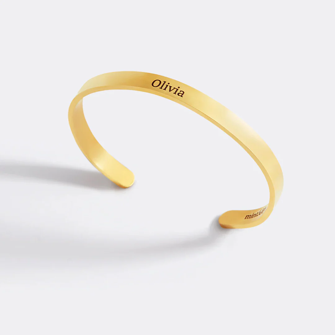Beautiful Girl You Can Do Hard Things Personalizable Cuff Bracelet - Image 58