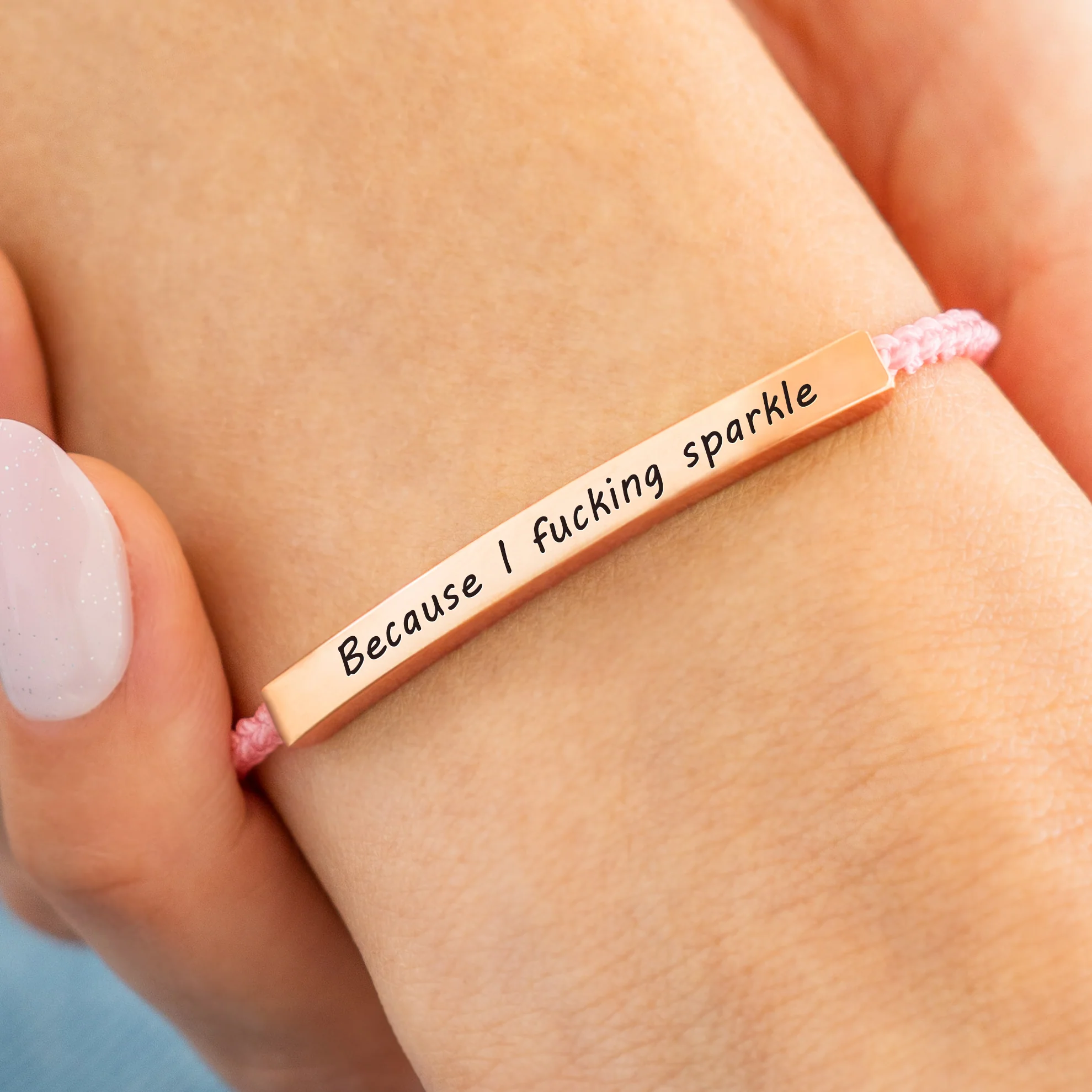 Because I F♥cking Sparkle Inspire Bracelet - Image 59