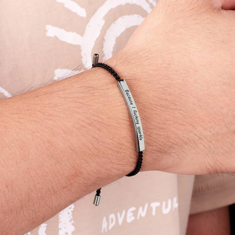 Because I F♥cking Sparkle Inspire Bracelet - Image 6
