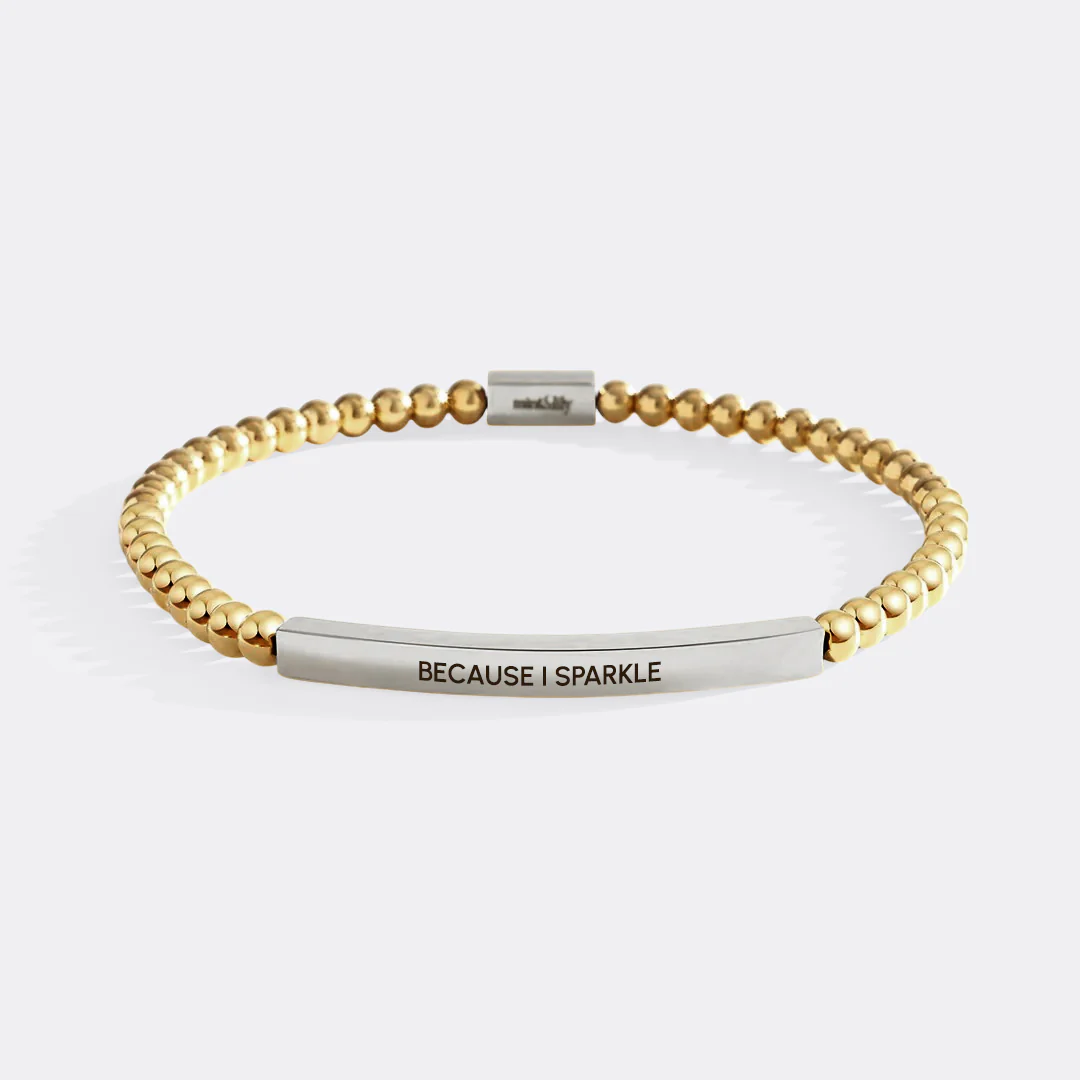 Because I Sparkle Beaded Inspire Bracelet - Image 3
