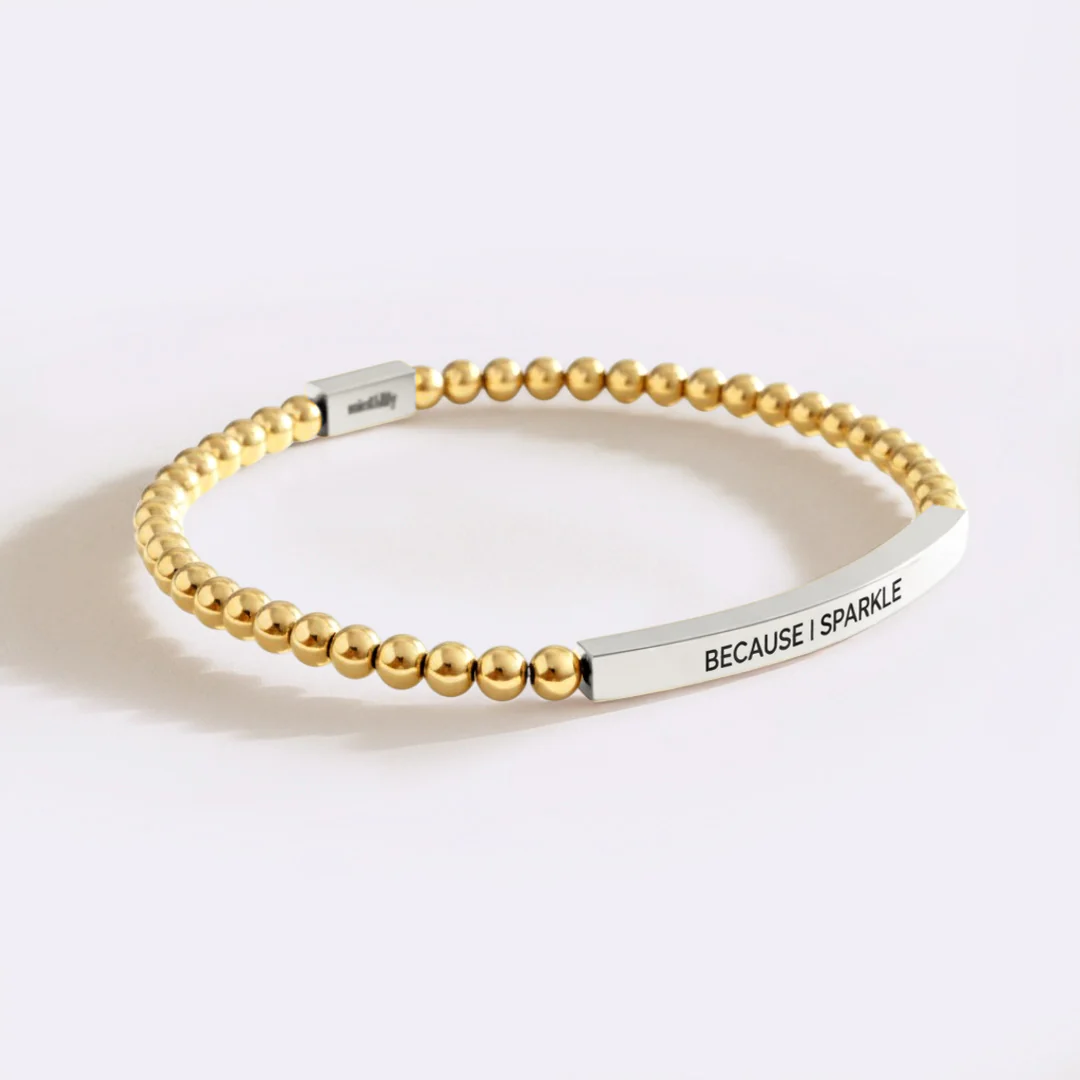 Because I Sparkle Beaded Inspire Bracelet - Image 6
