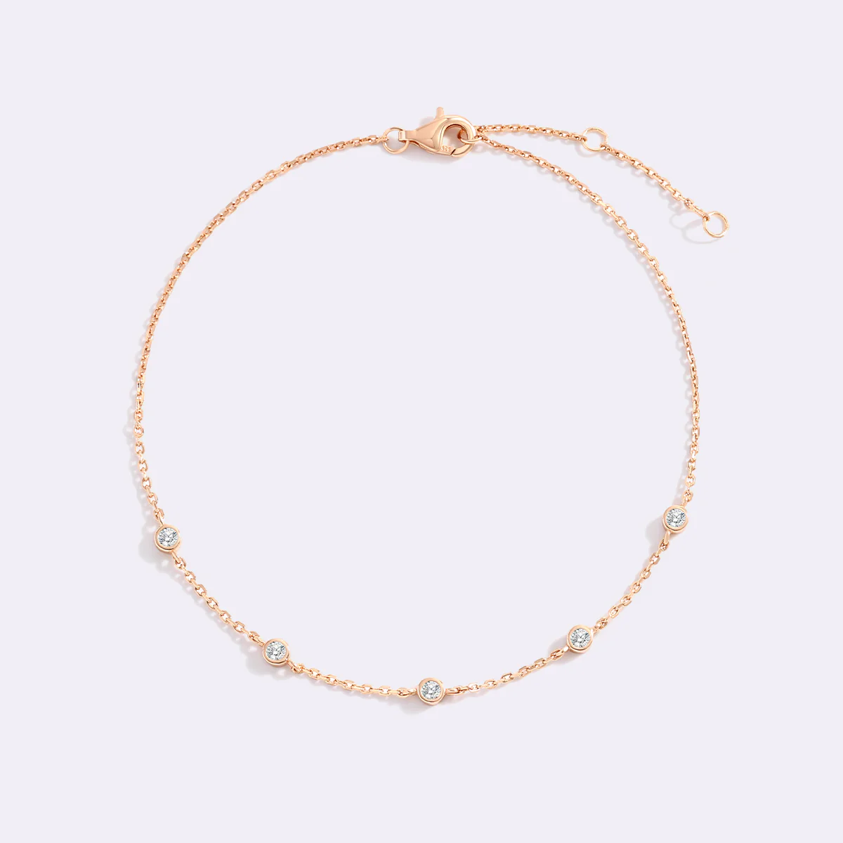 Bezel Set Diamond Bracelet - Image 5