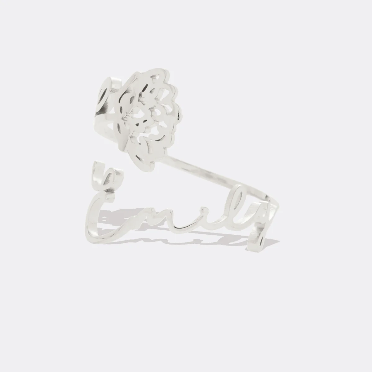 Birth Flower Name Ring - Image 44