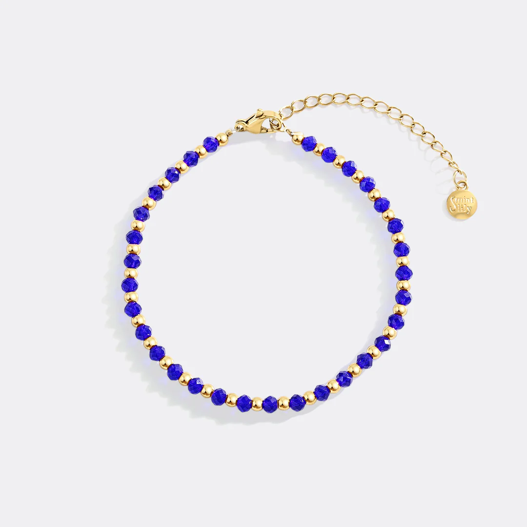 Birthstone and Gold Bead Bracelet - Image 14
