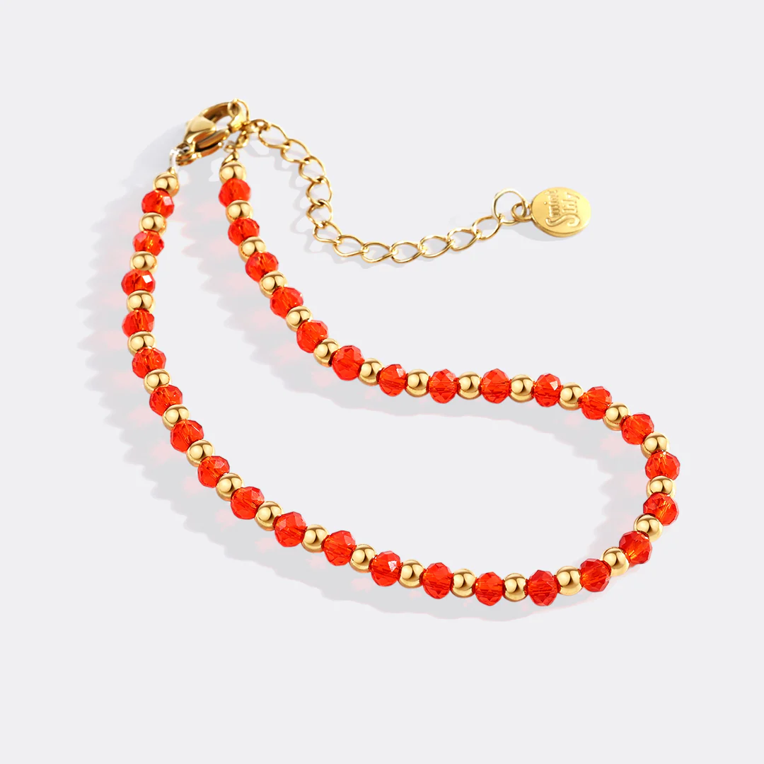 Birthstone and Gold Bead Bracelet - Image 5
