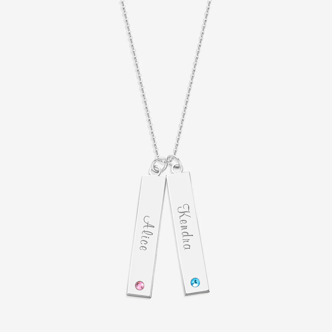 Birthstone Bar Necklace - Image 17