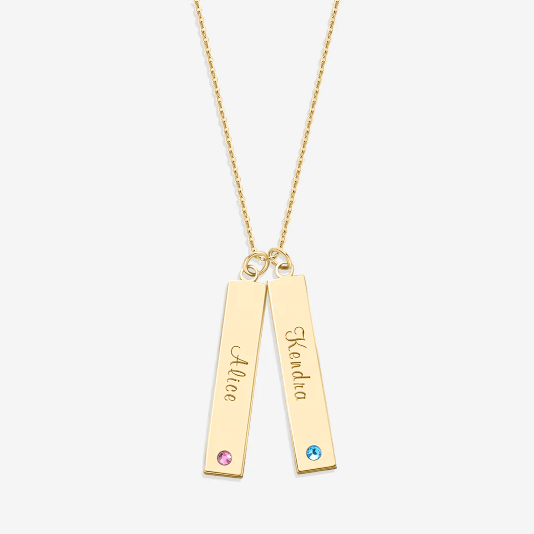 Birthstone Bar Necklace - Image 2