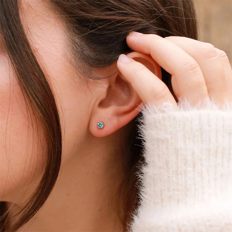 Birthstone Bezel Studs - Image 6