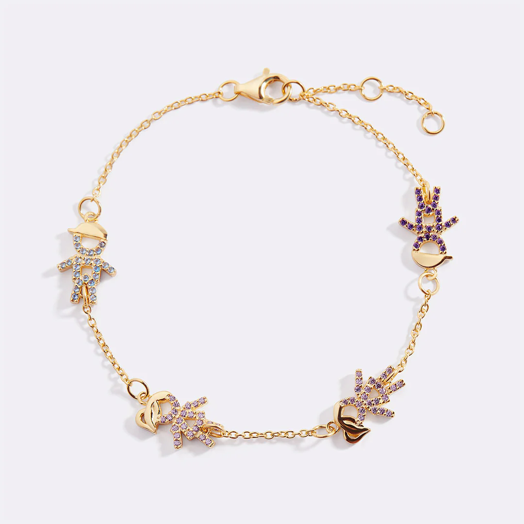 Personalized Mom Bracelet With Birthstone Kids - Image 22