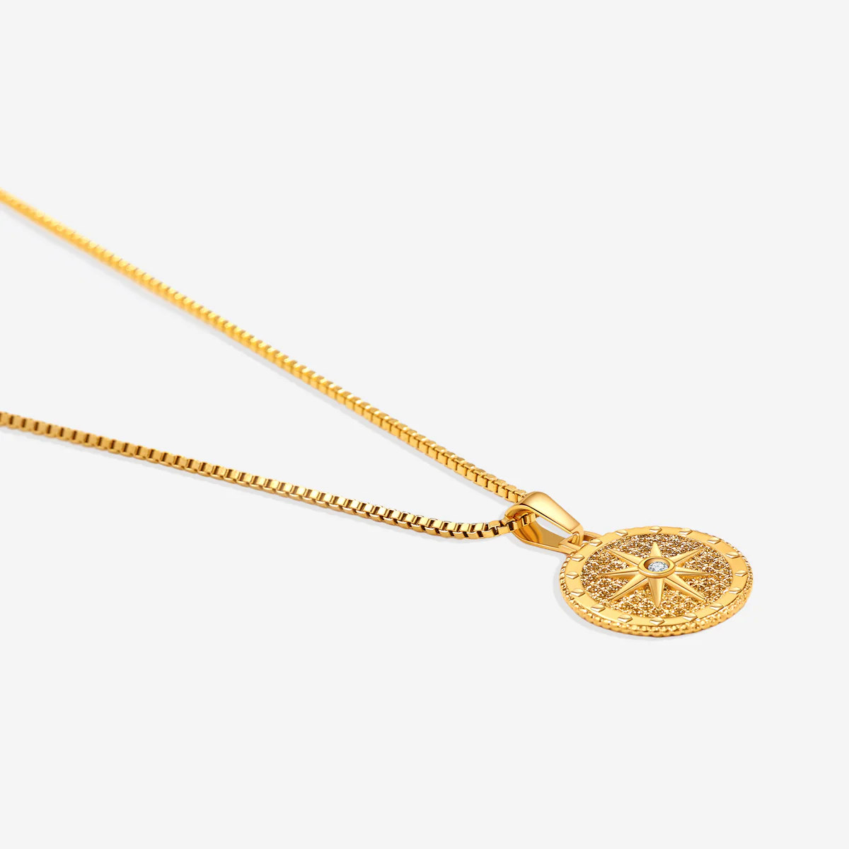Birthstone Compass Pendant Necklace - Image 10