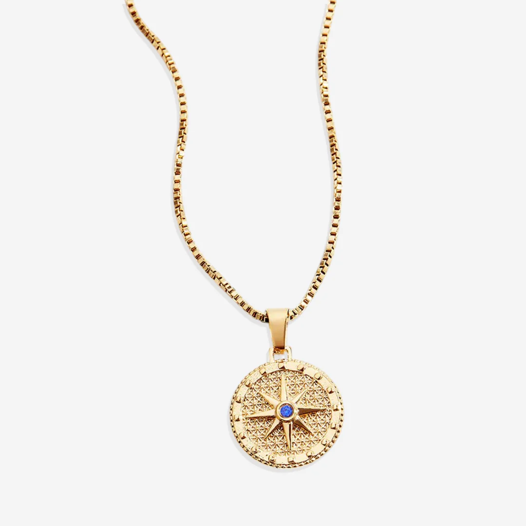 Birthstone Compass Pendant Necklace - Image 40