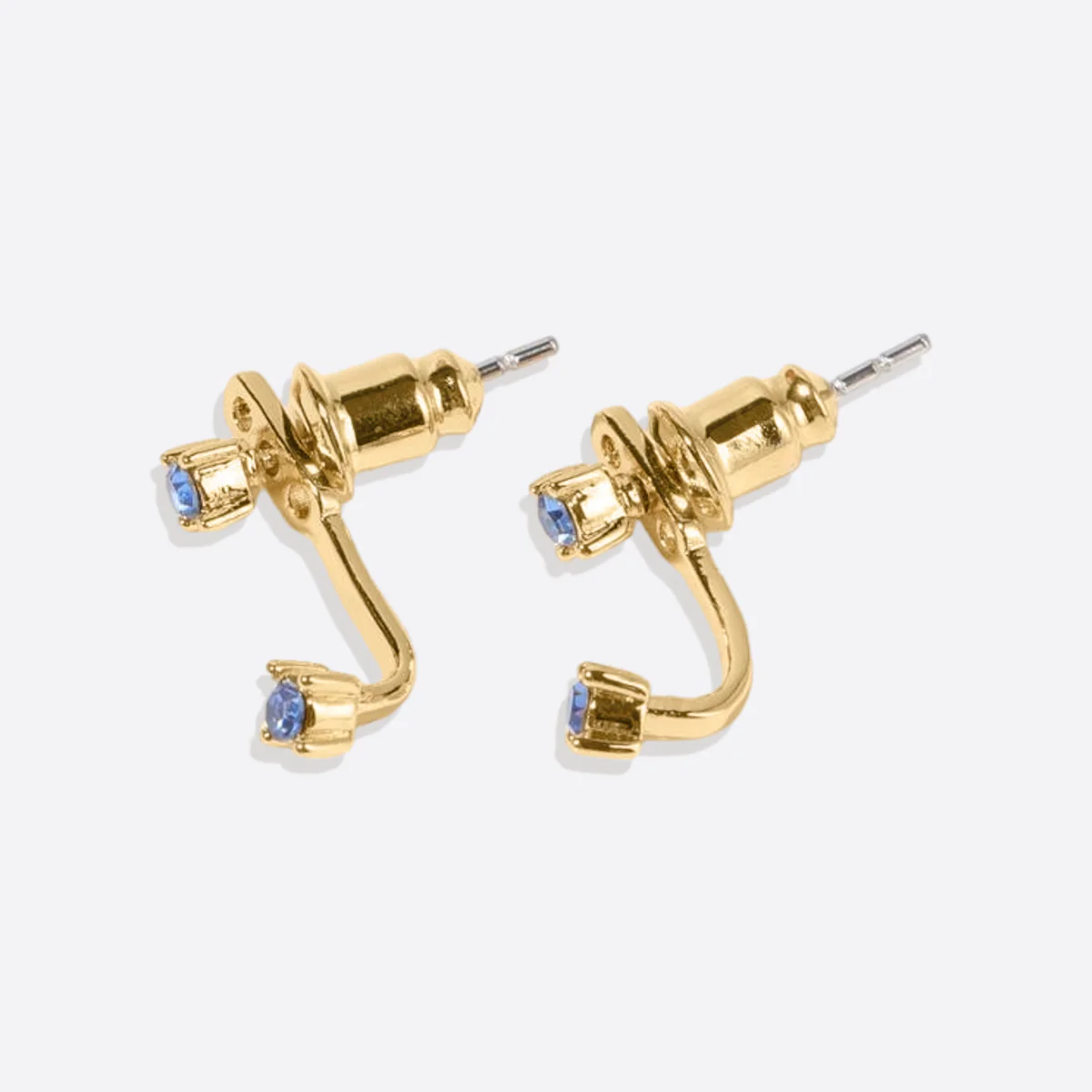 Birthstone Drop Ear Jacket Earrings - Image 10