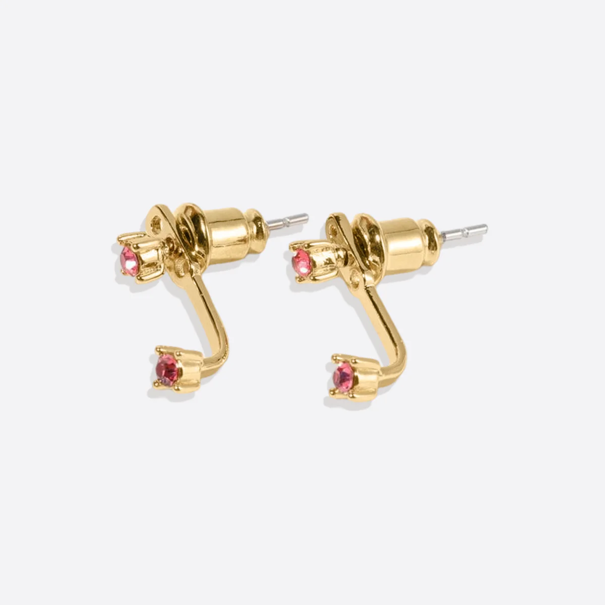 Birthstone Drop Ear Jacket Earrings - Image 14