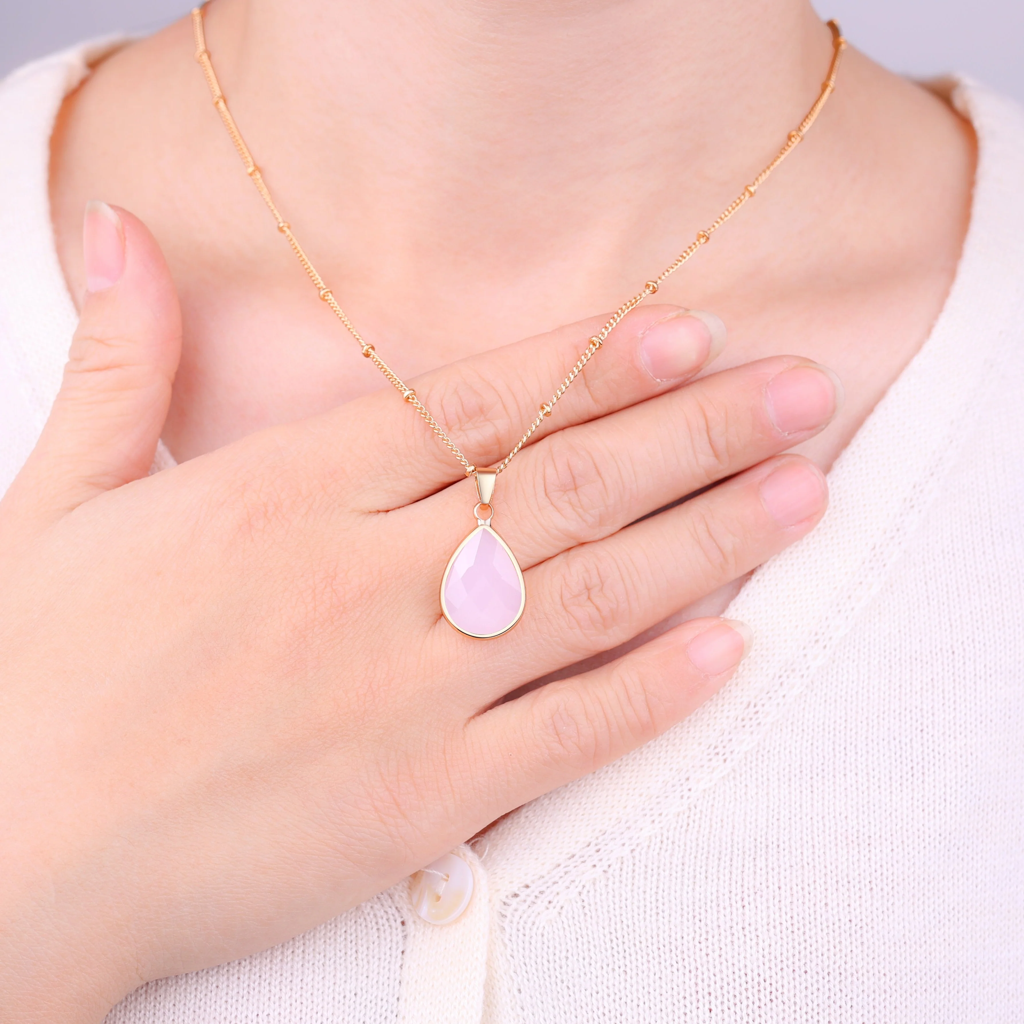 Birthstone Drop Pendant Necklace - Image 16