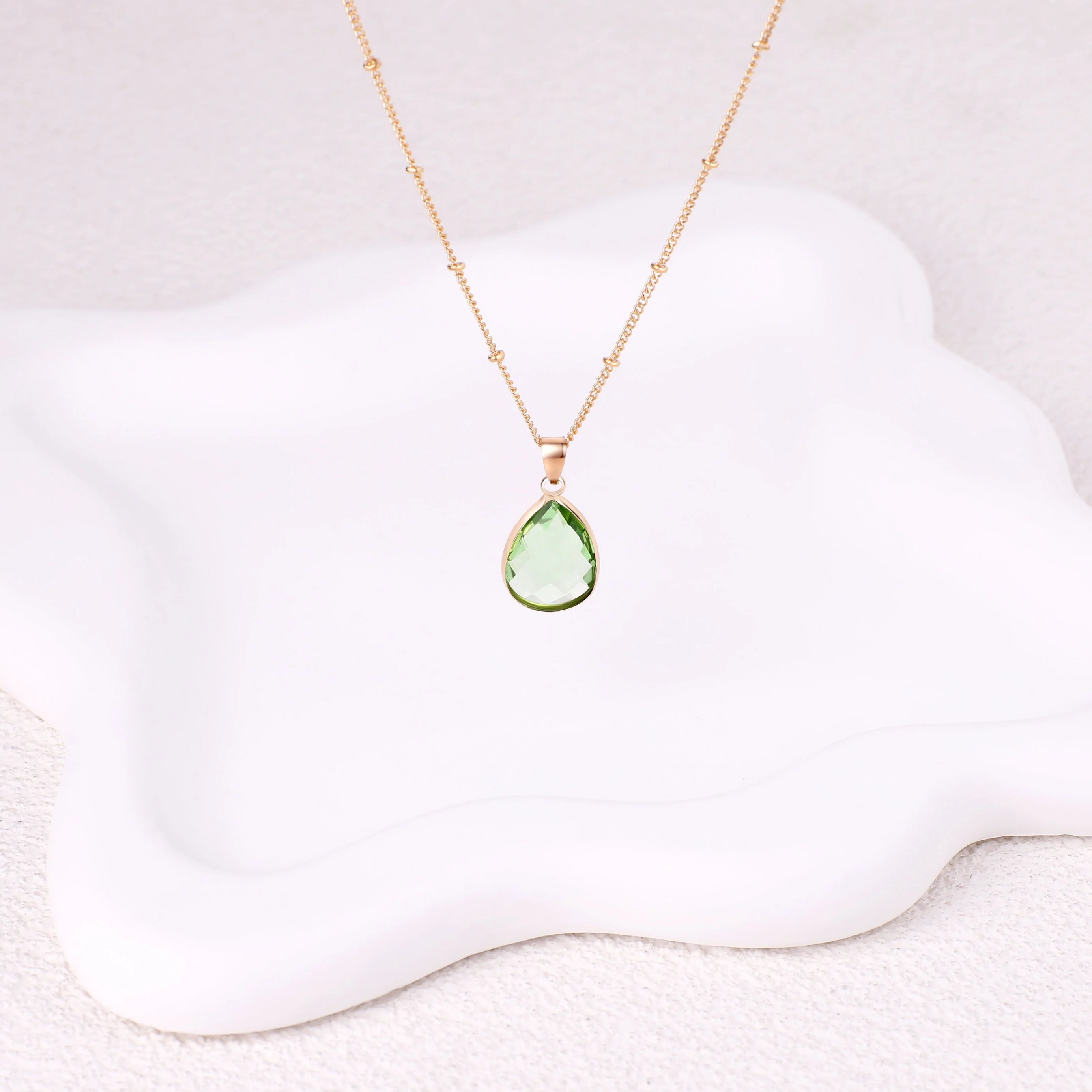 Birthstone Drop Pendant Necklace - Image 23