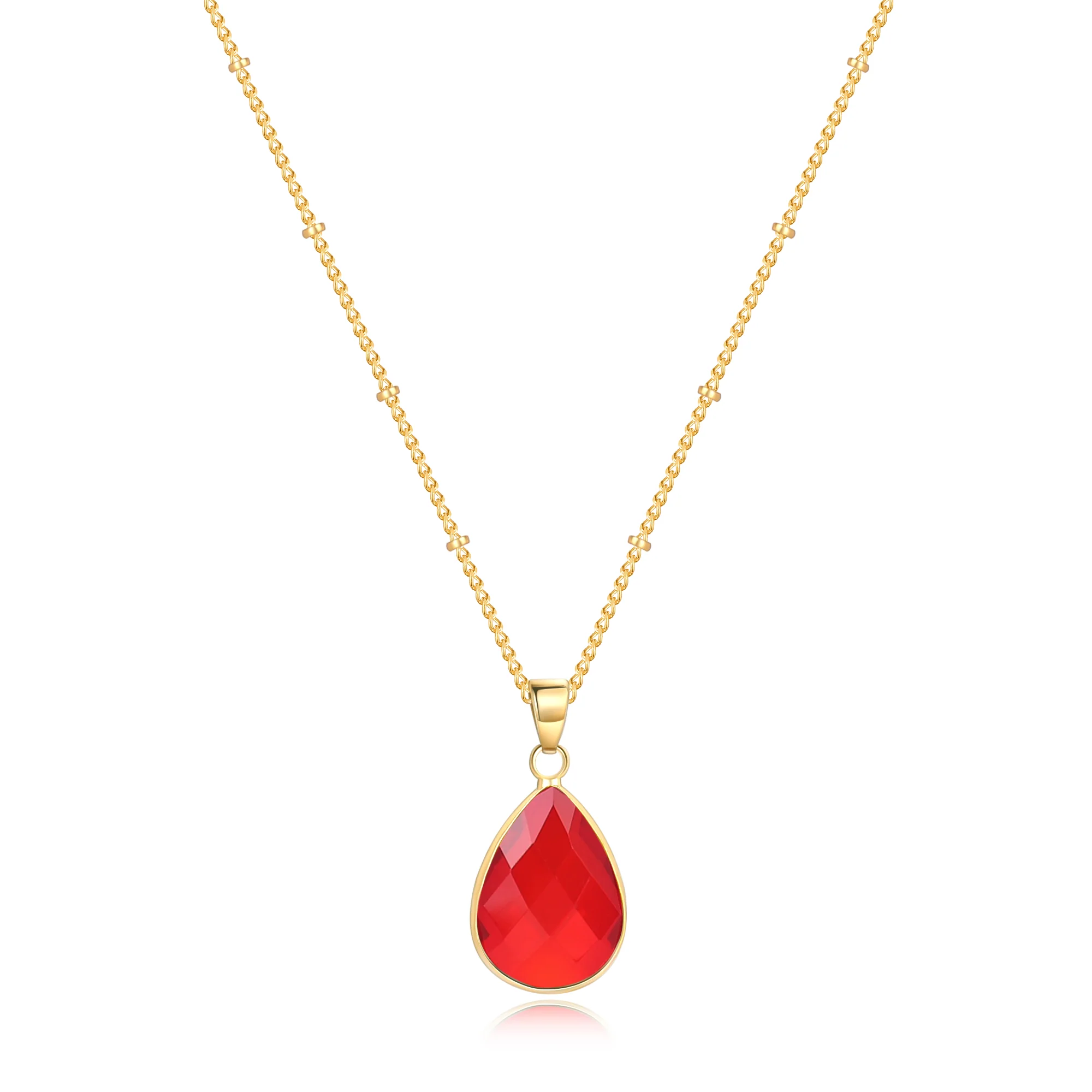 Birthstone Drop Pendant Necklace - Image 25