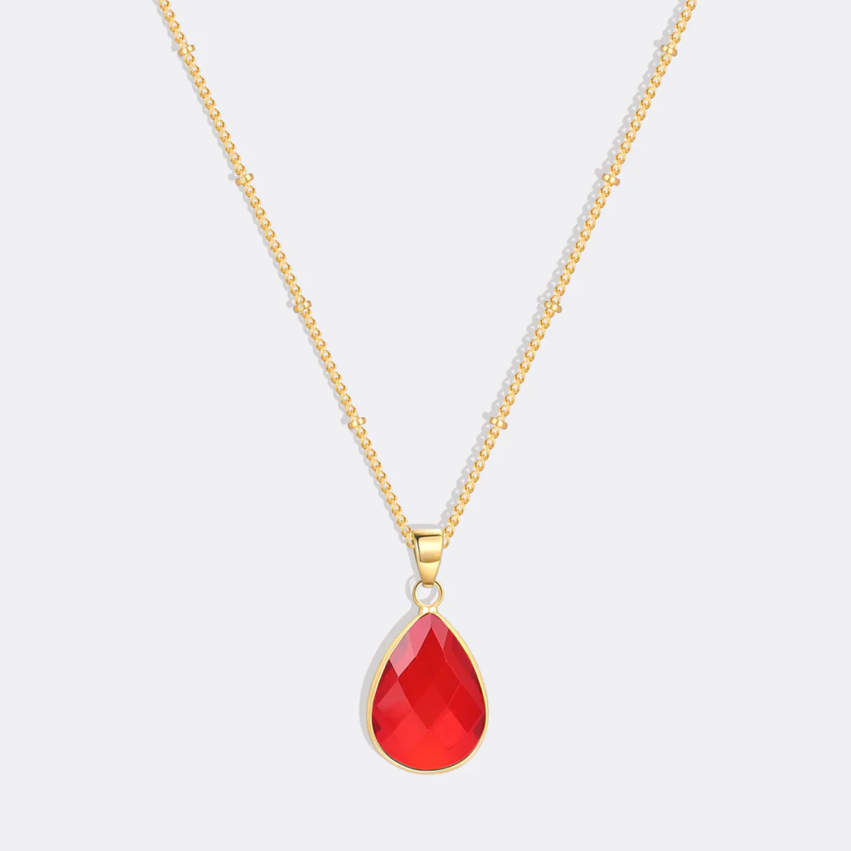 Birthstone Drop Pendant Necklace - Image 40