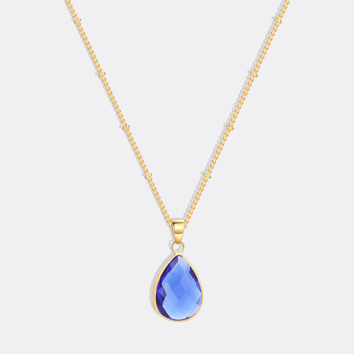 Birthstone Drop Pendant Necklace - Image 46