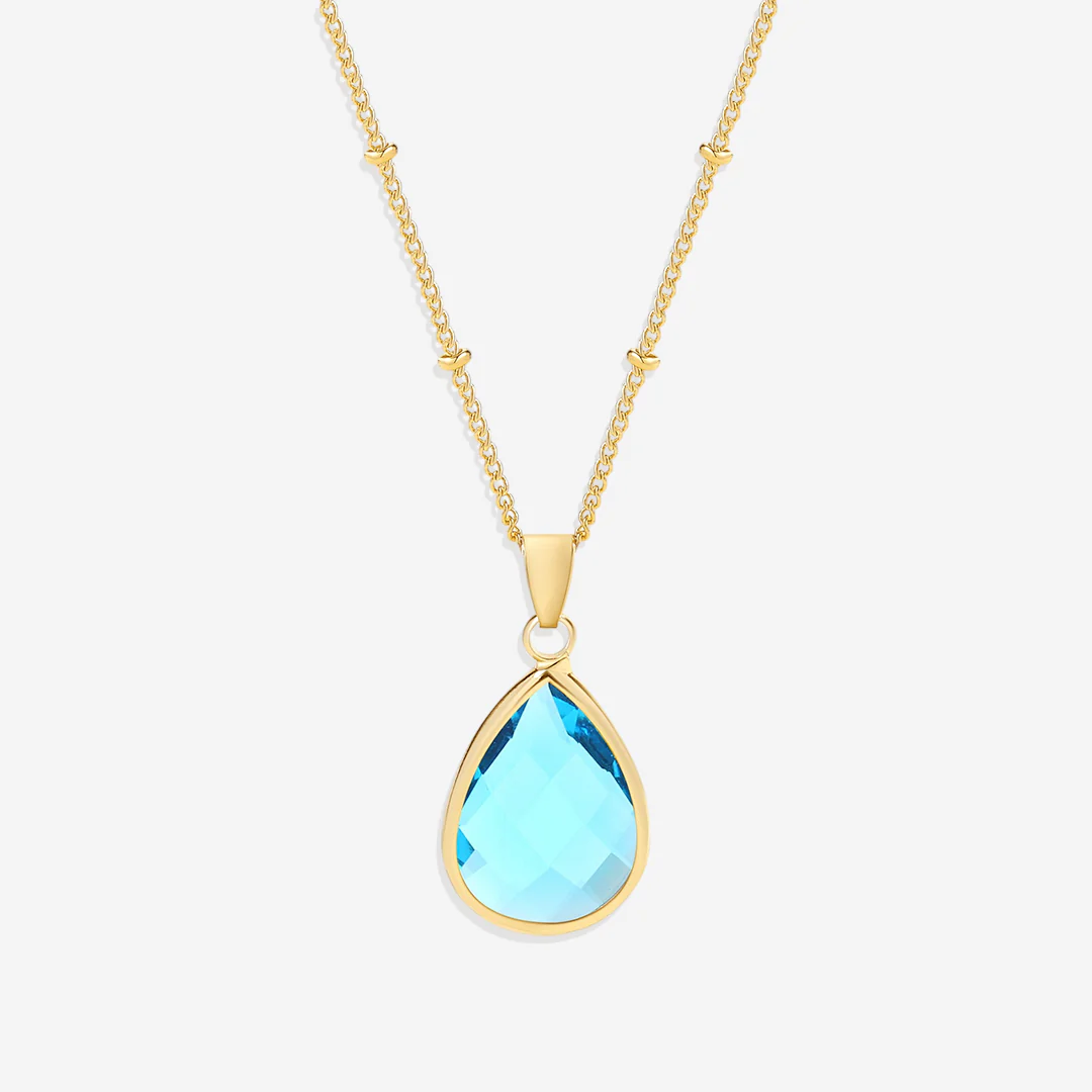 Birthstone Drop Pendant Necklace - Image 57