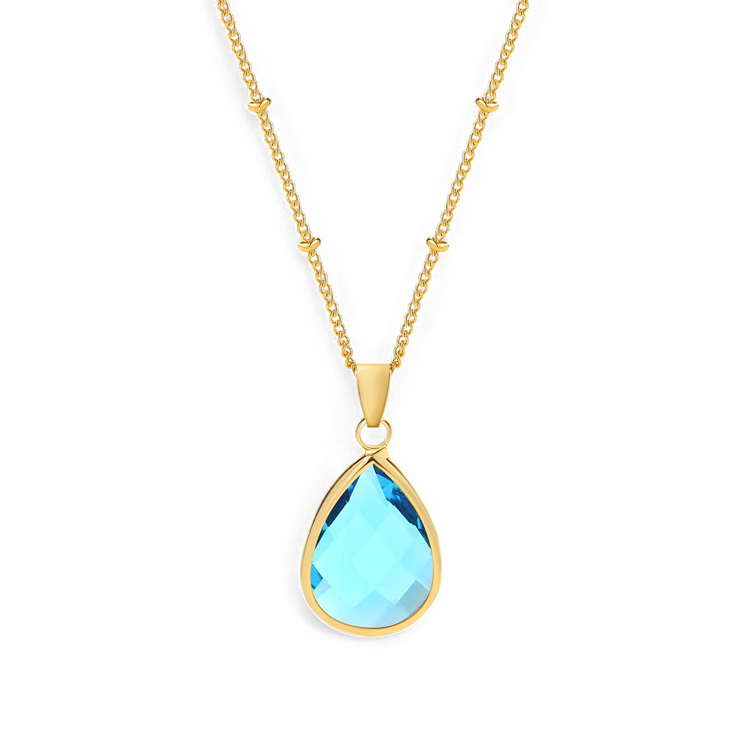 Birthstone Drop Pendant Necklace - Image 58