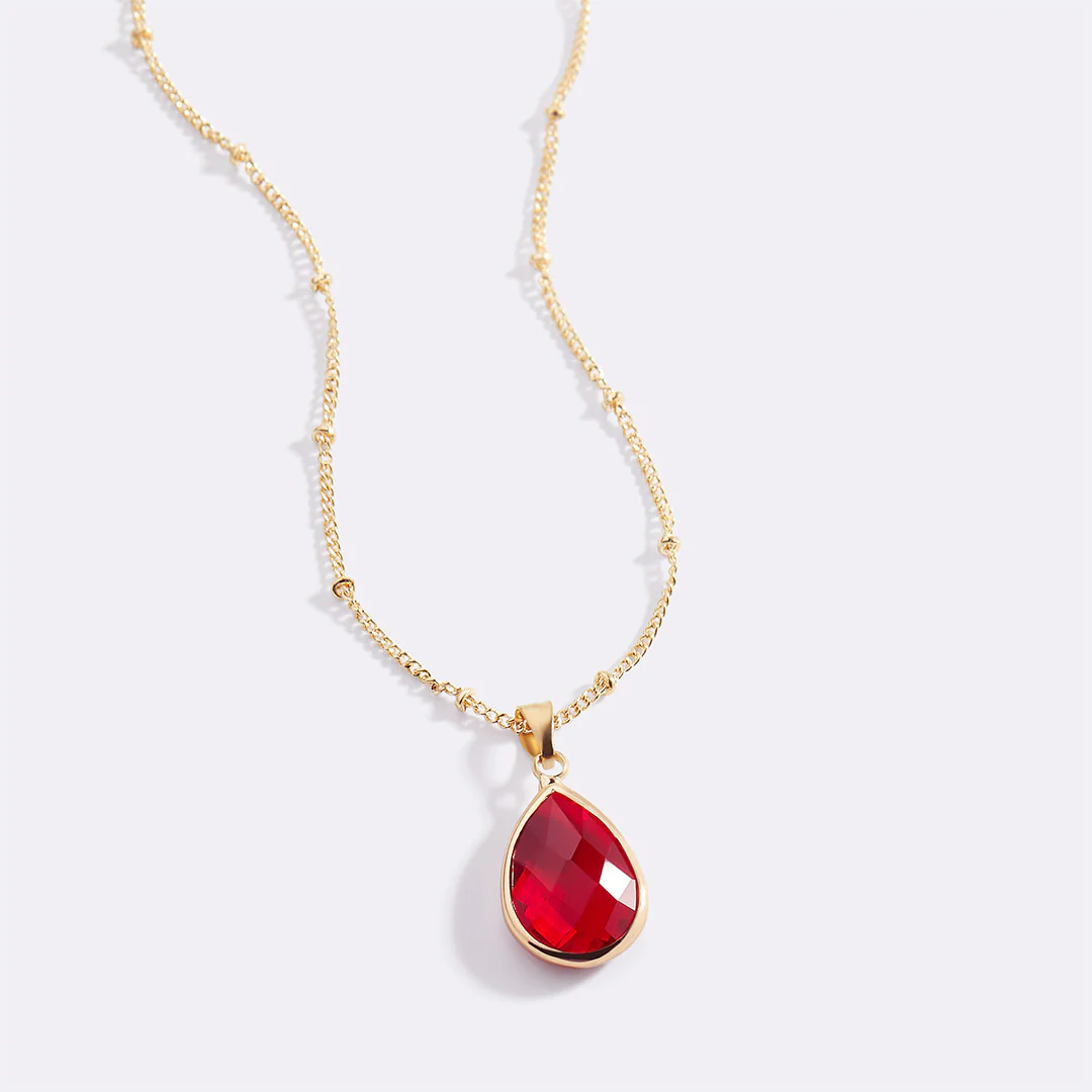 Birthstone Drop Pendant Necklace - Image 74