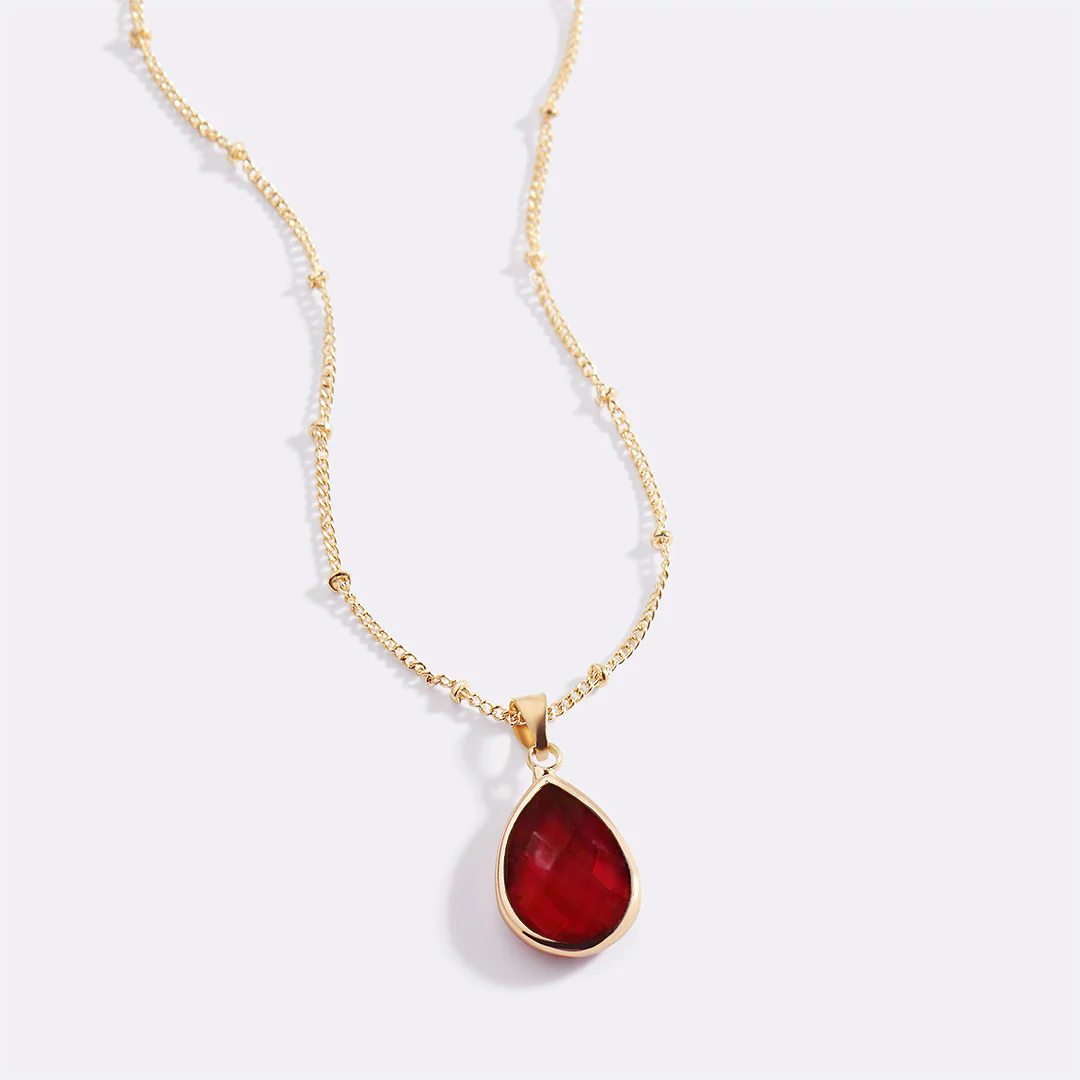 Birthstone Drop Pendant Necklace - Image 89