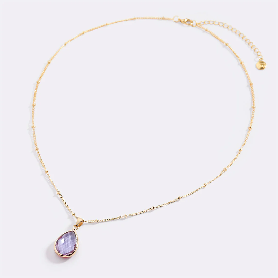 Birthstone Drop Pendant Necklace - Image 98