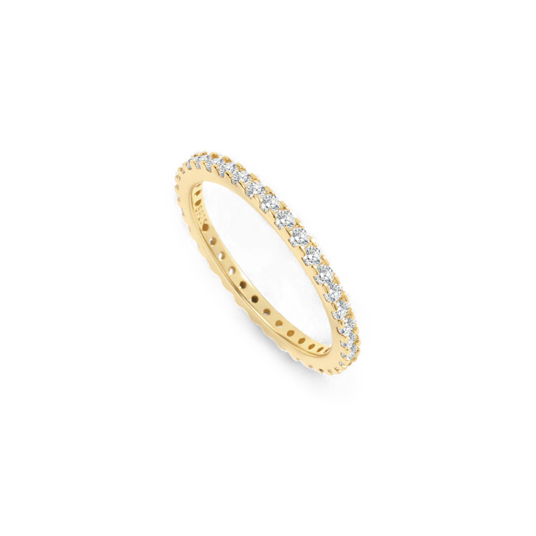 April Birthstone Eternity Stacking Ring