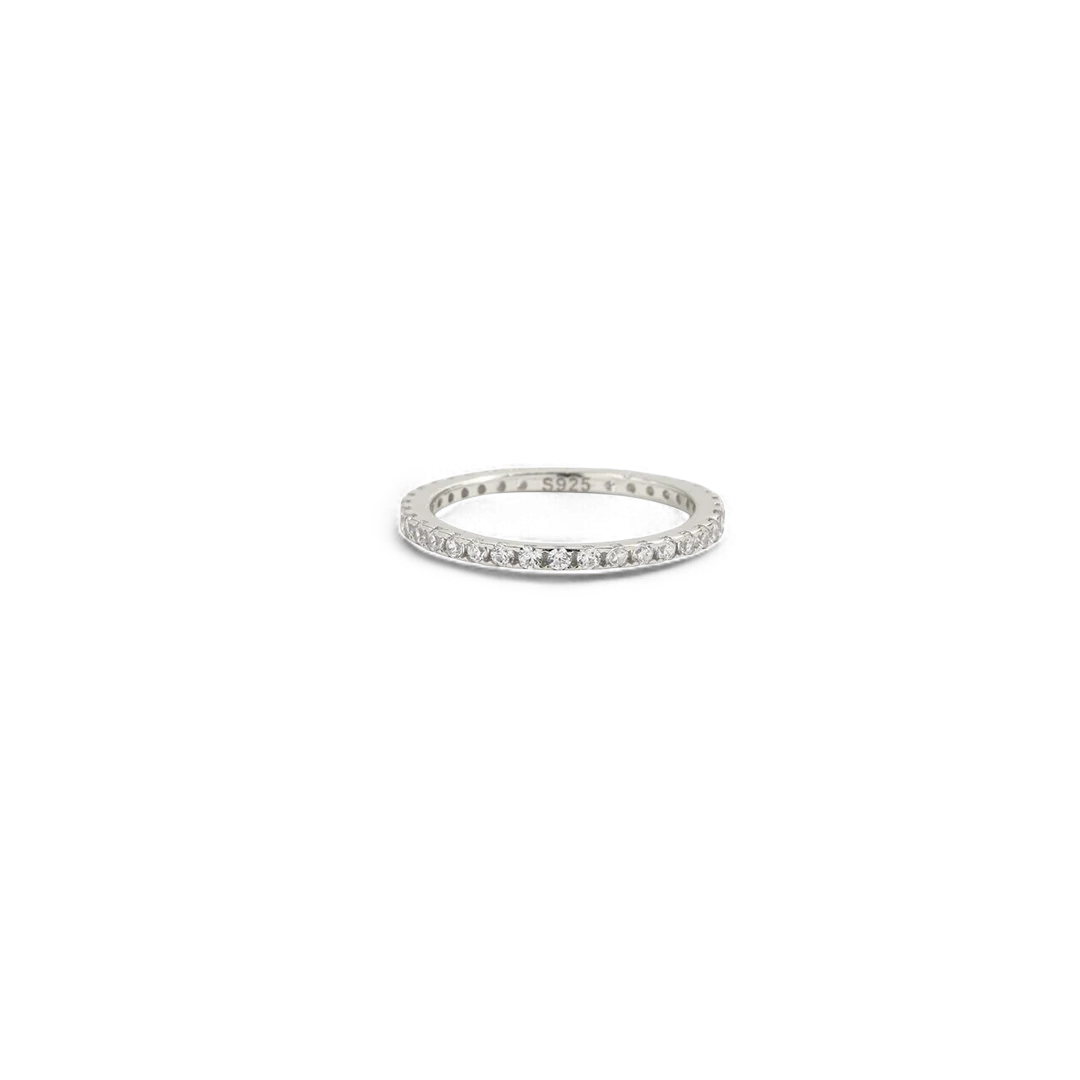 April Birthstone Eternity Stacking Ring - Image 15